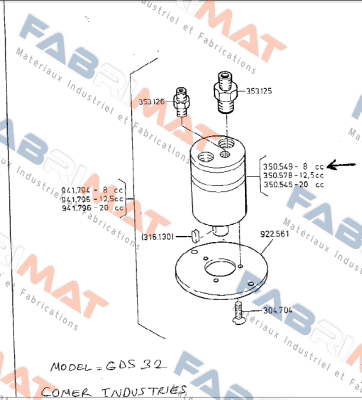 GDS32C1F20  Comer Industries