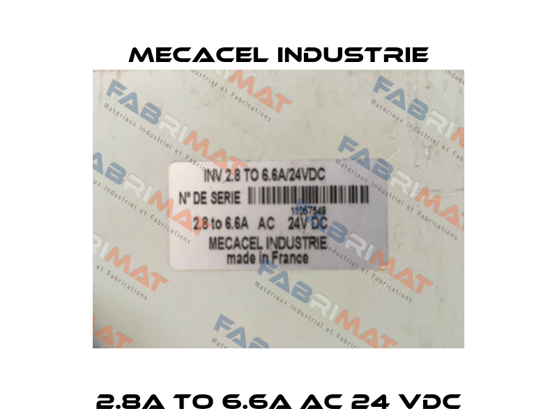 2.8A to 6.6A AC 24 VDC Mecacel Industrie