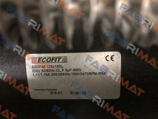 2GDF45 133x190L-E19-A1-3SP Ecofit