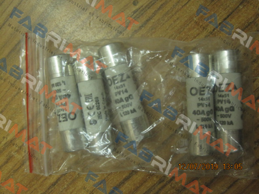 P/N: 06734 Type: PV14 40A gG OEZ