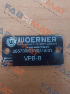 285700/010/041/001 Woerner