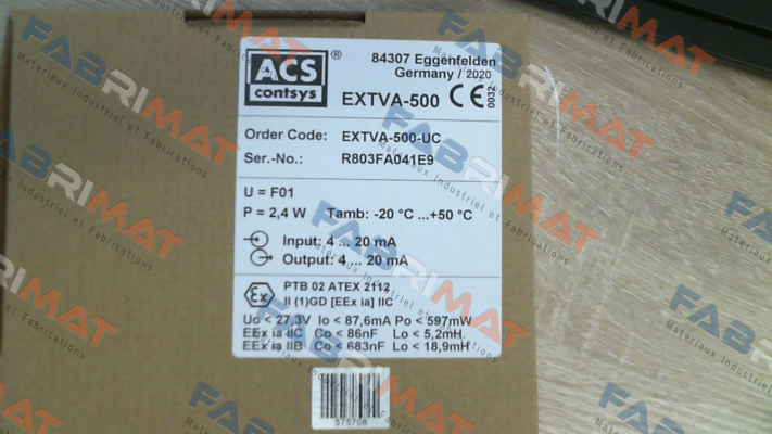 ExTVA-500-UC ACS CONTSYS