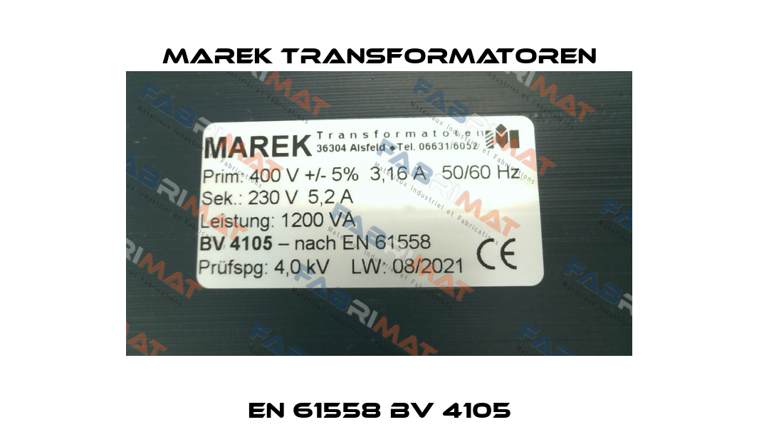 EN 61558 BV 4105 Marek Transformatoren