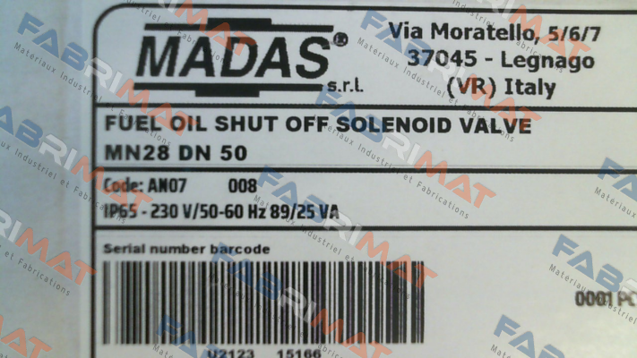 MN28 DN 50 (AN07 008) Madas