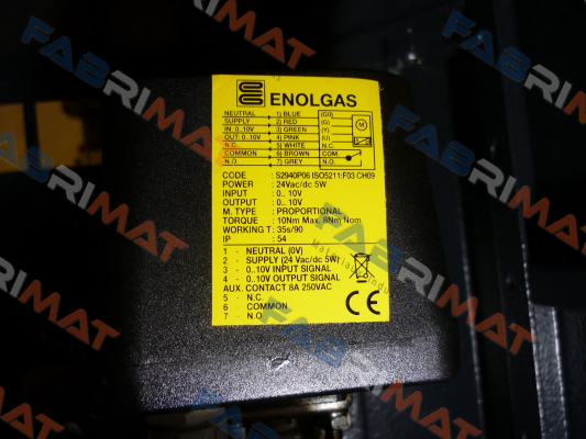 ISO 10 Nm / F03 / 9, SR 0-10 V  Enolgas