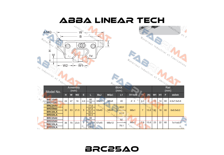 BRC25AO ABBA Linear Tech