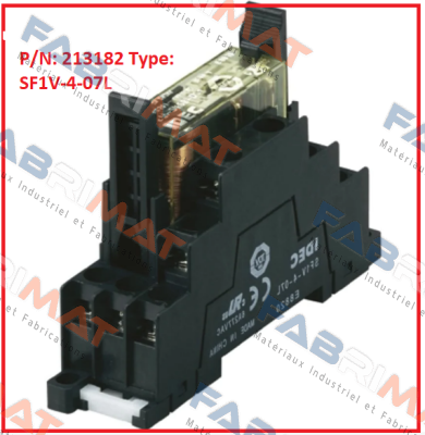 P/N: 213182 Type: SF1V-4-07L  Idec