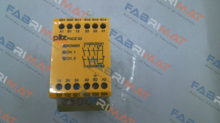 p/n: 774314, Type: PNOZ X3 110VAC 24VDC 3n/o 1n/c 1so Pilz